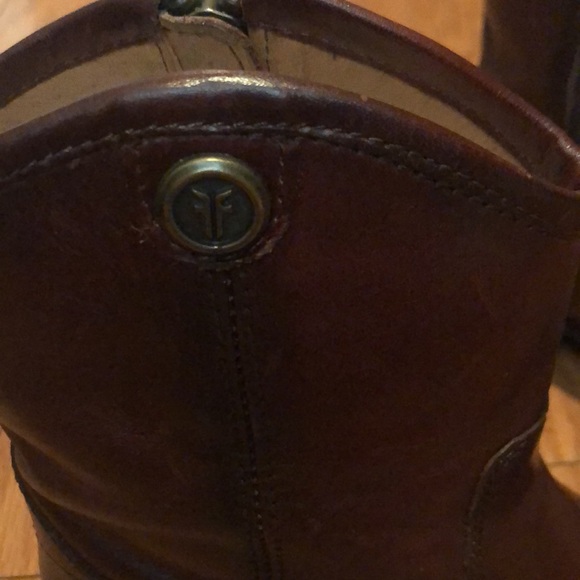 Redwood Frye Melissa Button Short Boots - Picture 3 of 5